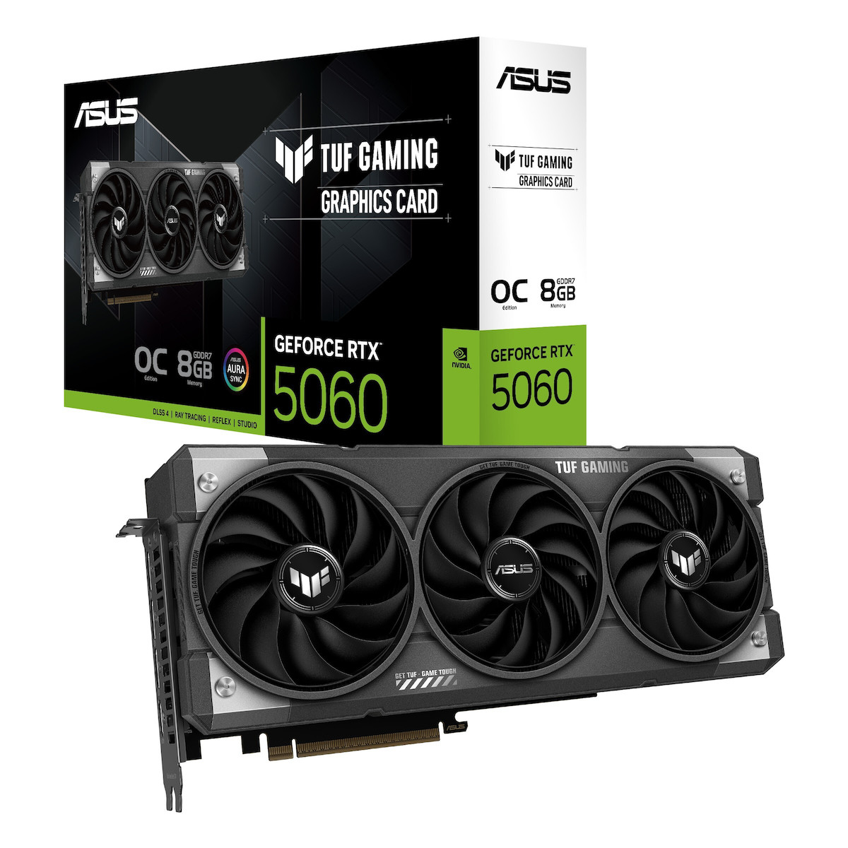 Asus GeForce RTX 5060 8GB GDDR7 TUF Gaming OC Edition Κάρτα Γραφικών 90YV0N00-M0NA00 4711636058179