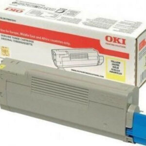 OKI 46490605 Γνήσιο Toner Laser Εκτυπωτή Κίτρινο High Capacity 6000 Σελίδων 5031713067733