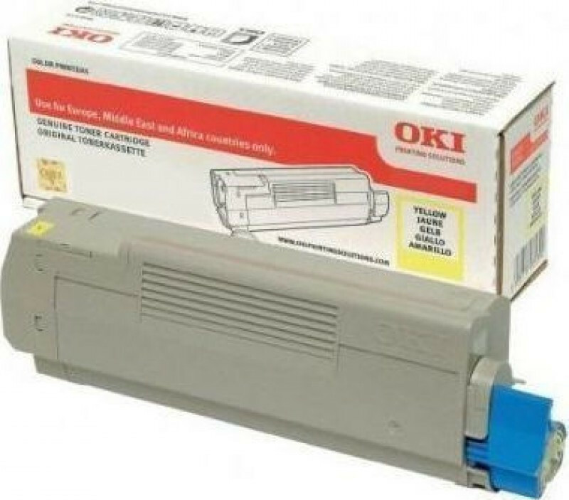 OKI 46490605 Γνήσιο Toner Laser Εκτυπωτή Κίτρινο High Capacity 6000 Σελίδων 5031713067733