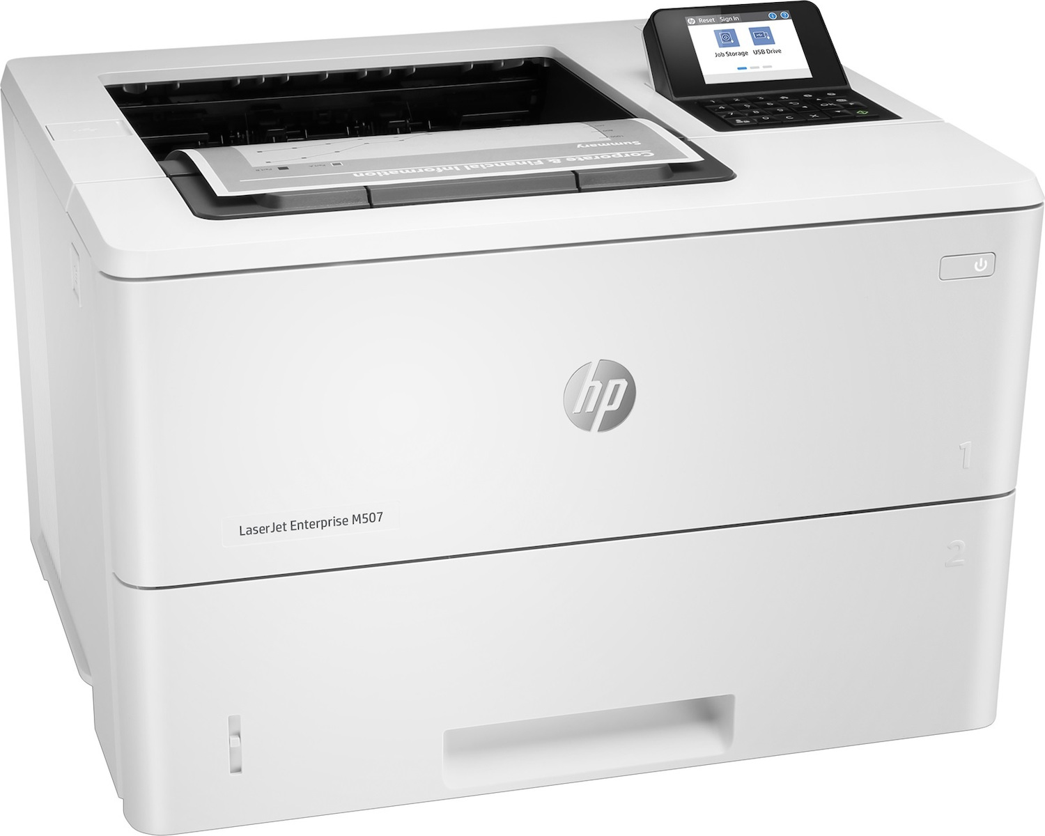 HP LaserJet Enterprise M507dn Ασπρόμαυρος Εκτυπωτής με Mobile Print 0192545078818