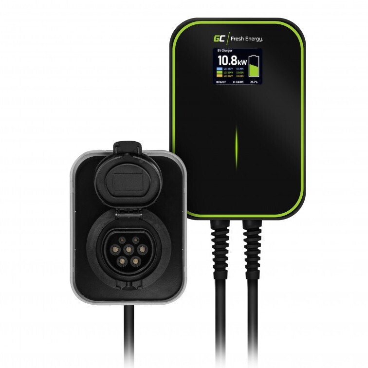 Green Cell EV15RFID Επιτοίχιος Τριφασικός Σταθμός Φόρτισης 22kW με Ενσωματωμένο Καλώδιο Type 2 5907813968211
