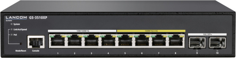 Lancom GS-3510XP Managed L3 PoE+ Switch με 8 Θύρες Gigabit (1Gbps) Ethernet και 2 SFP Θύρες 4044144618499