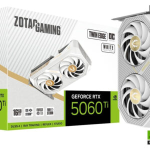 Zotac GeForce RTX 5060 Ti 16GB GDDR7 Twin Edge OC White Κάρτα Γραφικών ZT-B50620Q-10M 8886307701497