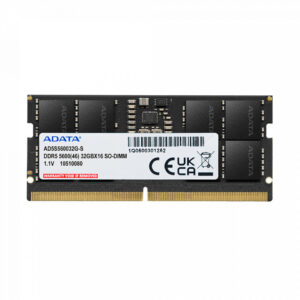 Adata DDR5 με Module 1x32GB και Ταχύτητα 5600 για Desktop AD5S560032G-S 4711085941114