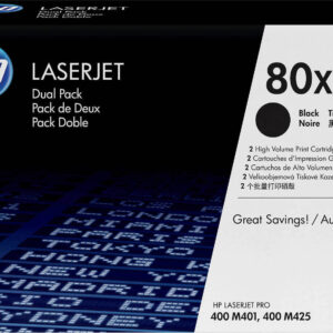 39320_1 HP 80X Γνήσιο Multipack Toner Laser Εκτυπωτή Μαύρο High Yield 2τμχ (CF280XD) 0886112379643