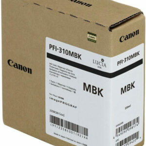 4399_1 Canon PFI-310 Γνήσιο Μελάνι Εκτυπωτή InkJet Matte Μαύρο (2358C001) 4549292098174