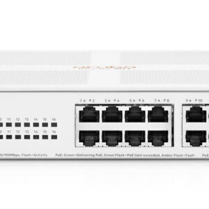 Aruba Instant On 1430 16G Class4 Unmanaged L2 PoE Switch με 16 Θύρες Gigabit (1Gbps) Ethernet 0190017602202