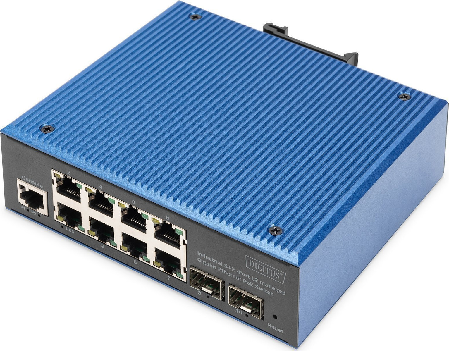 Digitus DN-651157 Managed L2 PoE Switch με 8 Θύρες Gigabit (1Gbps) Ethernet και 2 SFP Θύρες 4016032490210