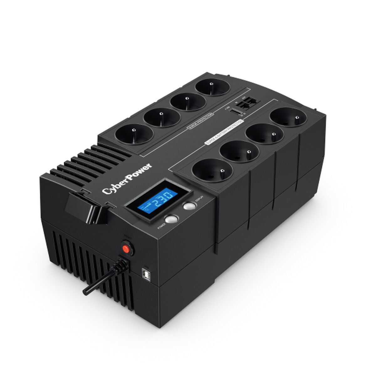 CyberPower BR1000ELCD-FR (Γαλλική Πρίζα) UPS Line-Interactive 1000VA 600W με 8 Schuko Πρίζες 4712856271249