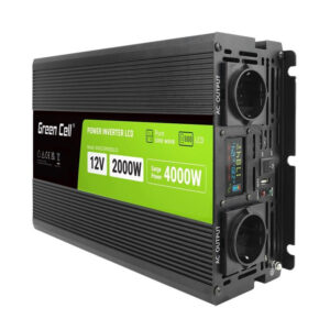 Green Cell Inverter Αυτοκινήτου Καθαρού Ημιτόνου για 12V DC 2000W/40000W 5904326374560