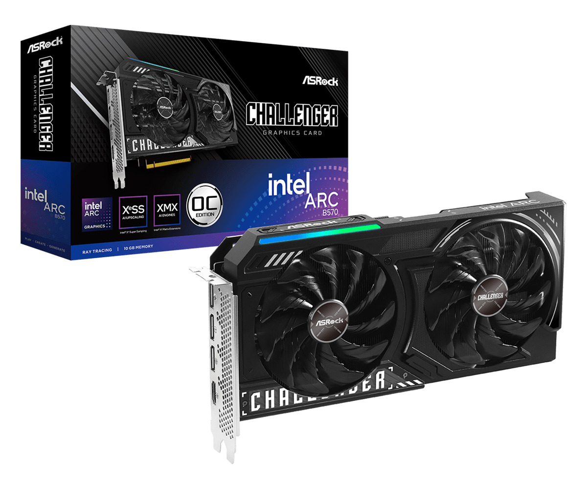 ASRock ARC B570 10GB GDDR6 Challenger OC Κάρτα Γραφικών 4711581490048