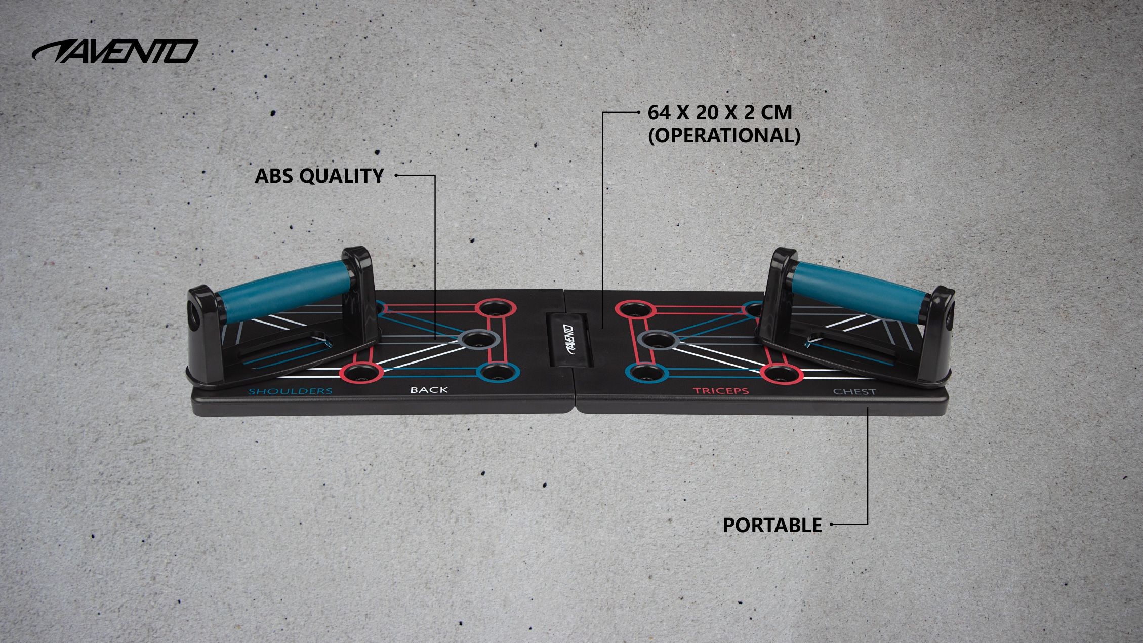 Avento Push-Up Board Πτυσσόμενο - Image 6